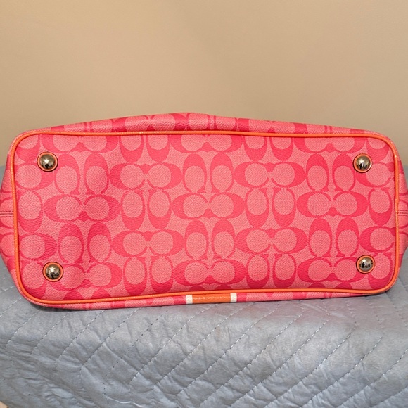 Coach Vibrant Pink and Orange Tote - Picture 8 of 8